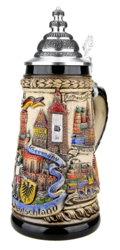 Germany Panorama Beer Stein Rustic 8 Germany Panorama Beer Stein Rustic -Zimmermann Shop Germany Panorama Beer Stein ZB1746906 RA SM 91669.1527119230