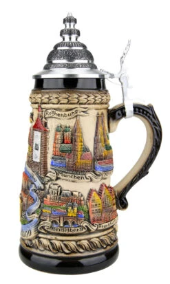 Germany Panorama Beer Stein Rustic 9 Germany Panorama Beer Stein Rustic -Zimmermann Shop Germany Panorama Beer Stein ZB1746906 RS SM 06475.1527119230