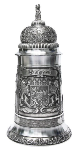 Giant Bavaria Pewter Beer Stein -Zimmermann Shop Giant Bavaria Pewter Beer Stein SK60313 FNT SM 89064.1398609074