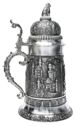 Giant Bavaria Pewter Beer Stein -Zimmermann Shop Giant Bavaria Pewter Beer Stein SK60313 LS SM 04205.1398609075