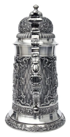 Giant Parforce Hunting Pewter Beer Stein -Zimmermann Shop Giant Parforce Hunting Pewter Beer Stein AS60314 Back SM 51075.1398609127