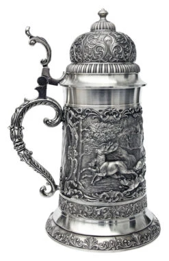 Giant Parforce Hunting Pewter Beer Stein -Zimmermann Shop Giant Parforce Hunting Pewter Beer Stein AS60314 LS SM 18100.1398609116