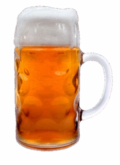 Dimpled Oktoberfest Glass Beer Mug 1 Liter -Zimmermann Shop Glass Beer Mug 1 Liter Isar SM 17417.1395781044