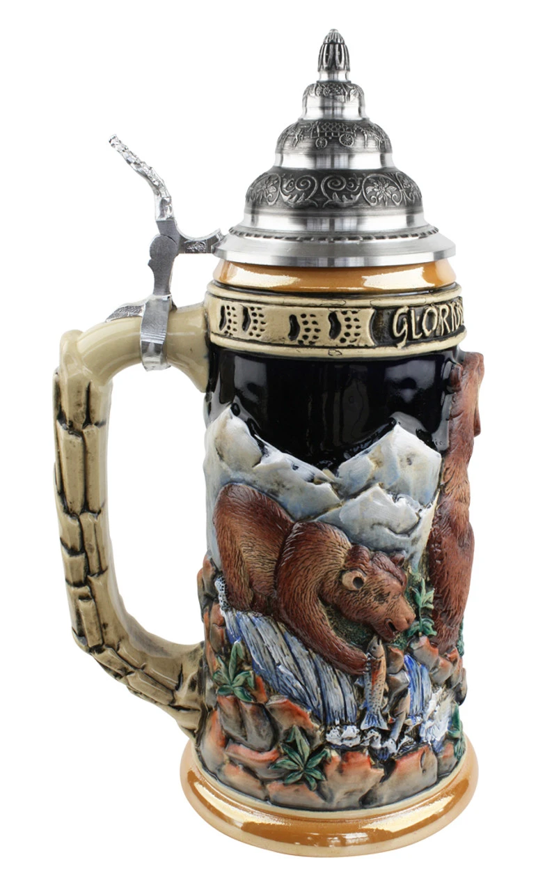 Glorious Grizzly Bear Beer Stein 3 Glorious Grizzly Bear Beer Stein - Image 3