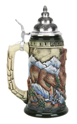 Glorious Grizzly Bear Beer Stein Rustic 10 Glorious Grizzly Bear Beer Stein Rustic -Zimmermann Shop Glorious Grizzly Beer Stein Rustic K956RU LS SM 31558.1460150708