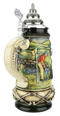 Golfer German Beer Stein -Zimmermann Shop Golfer German Beer Stein K393RZGO BackA1 SM 38048.1653414499