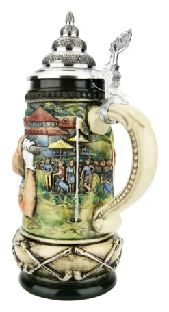 Golfer German Beer Stein -Zimmermann Shop Golfer German Beer Stein K393RZGO BackA2 SM 13031.1653414495