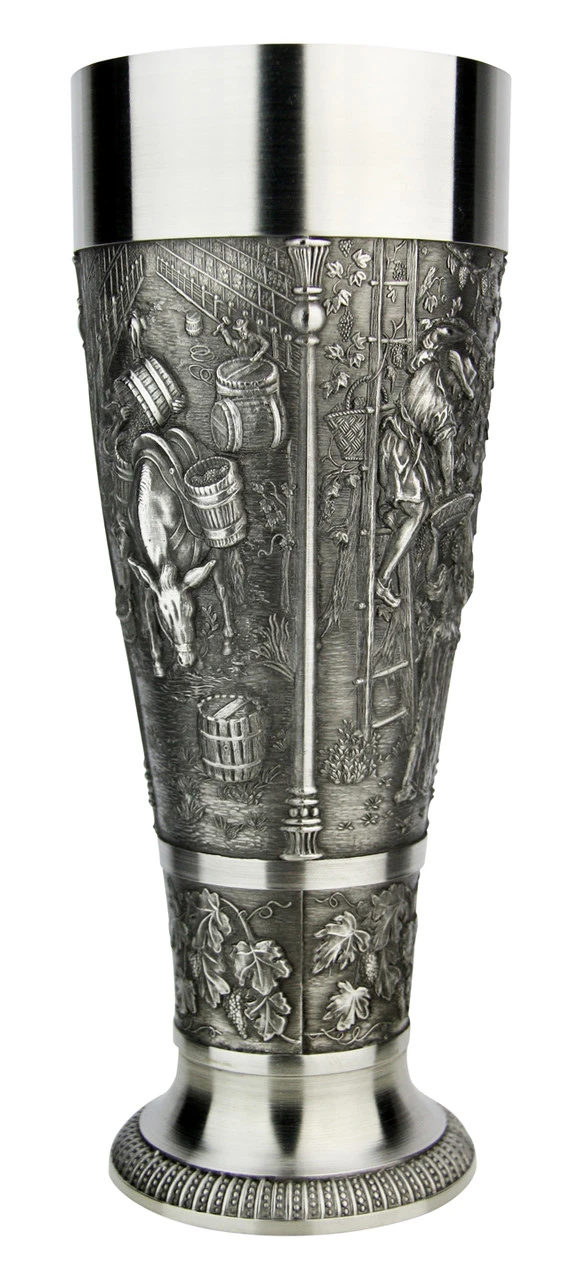 Grape Harvest Pewter Wheat Beer Tulip 2 Grape Harvest Pewter Wheat Beer Tulip - Image 2