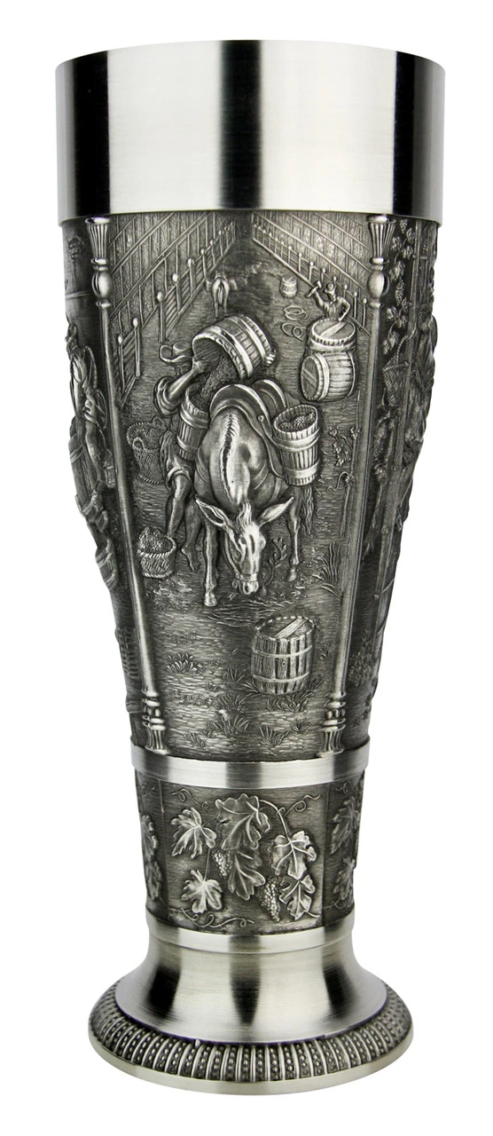 Grape Harvest Pewter Wheat Beer Tulip 3 Grape Harvest Pewter Wheat Beer Tulip - Image 3