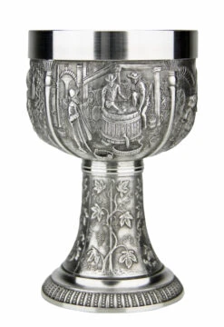 Grape Harvest Pewter Wine Chalice -Zimmermann Shop Grape Harvest Pewter Wine Chalice AS60019 Side2 SM 90779.1511126266