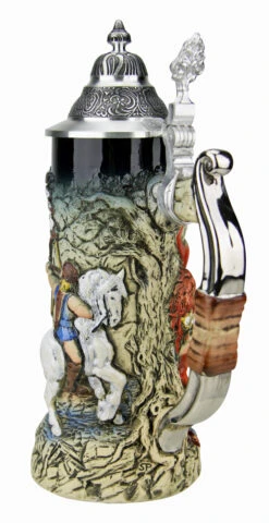 Griffin German Beer Stein -Zimmermann Shop Griffon Beer Stein KT4001BZ Back SM 10106.1495579860