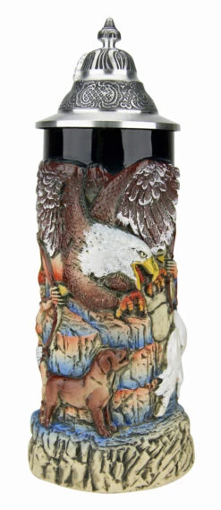 Griffin German Beer Stein -Zimmermann Shop Griffon Beer Stein KT4001BZ FNT SM 37604.1495579860