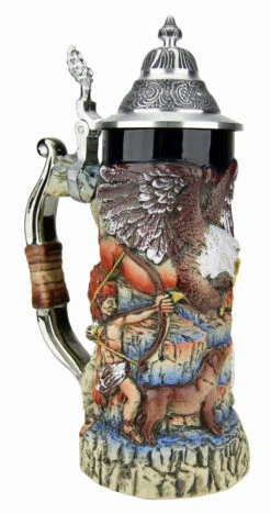 Griffin German Beer Stein -Zimmermann Shop Griffon Beer Stein KT4001BZ LA SM 43338.1495579860