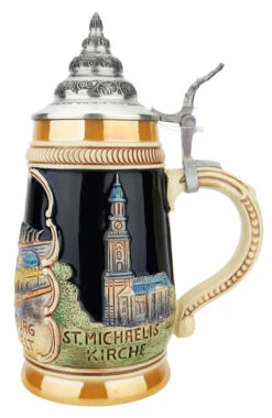 Hamburg German Beer Stein -Zimmermann Shop Hamburg German Beer Stein K300RHAM RS SM 32375.1648845920