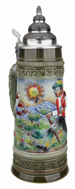 Hiker Beer Stein | 1 Liter -Zimmermann Shop Hiker Beer Stein 1 Liter K3016SG LA SM 35989.1527121172