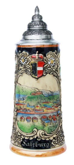 Historical Salzburg Beer Stein -Zimmermann Shop Historical Salzburg Beer Stein K303HS FNT SM 04503.1398609304