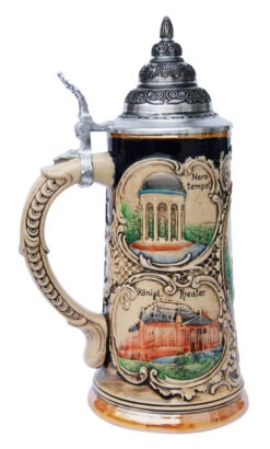 Historical Wiesbaden Beer Stein -Zimmermann Shop Historical Wiesbaden Beer Stein K303HW LS SM 01282.1398609353