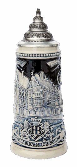 Hofbrauhaus Munich Brewery Beer Stein Cobalt -Zimmermann Shop Hofbraeuhaus Munich Brewery Beer Stein Cobalt K1019SGHB FNT SM 65313.1395859824