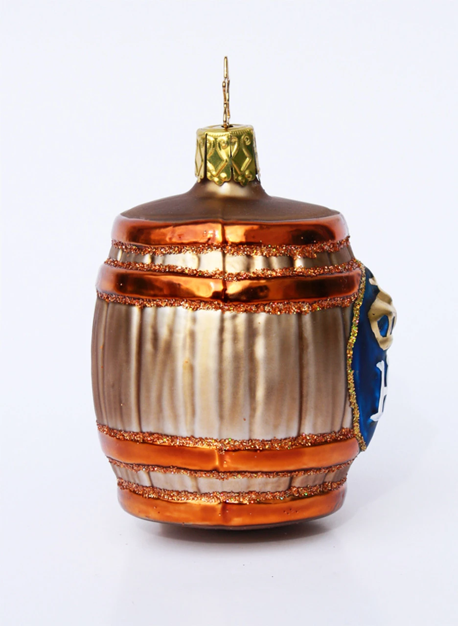 Hofbrauhaus HB Keg Glass Christmas Ornament 2 Hofbrauhaus HB Keg Glass Christmas Ornament - Image 2