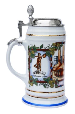 Hofbrauhaus HB Porcelain Beer Stein 3rd Edition -Zimmermann Shop Hofbrauhaus HB Porcelain Beer Stein 3rd Edition MC1000070 LS SM 45889.1425241105