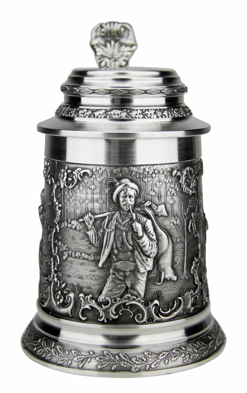 Hunter Pewter Beer Stein 1 Hunter Pewter Beer Stein