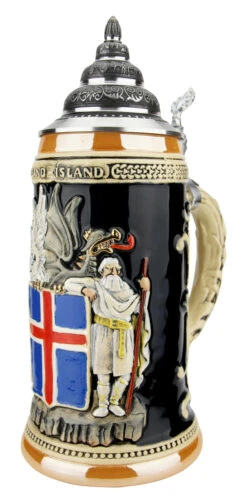 Iceland Coat Of Arms Beer Stein 7 Iceland Coat Of Arms Beer Stein -Zimmermann Shop Iceland Coat of Arms Beer Stein K1012IS RA SM 86692.1619040520