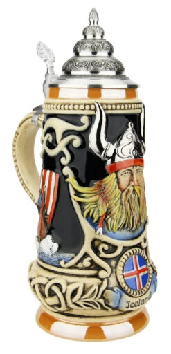 Iceland Viking Beer Stein -Zimmermann Shop Iceland Viking Beer Stein K303VIC LA SM 25539.1623270614