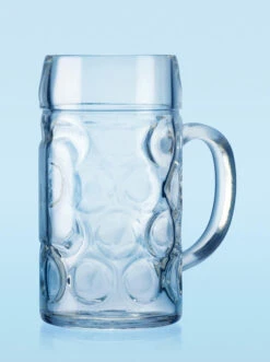 Dimpled Oktoberfest Glass Beer Mug 1 Liter -Zimmermann Shop Isar Tankard 71101.1300562705