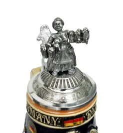 Deutschland Legacy Beer Stein | Beer Maiden Lid And Pewter Base -Zimmermann Shop K1010BZF Detail SM 69801.1417106357