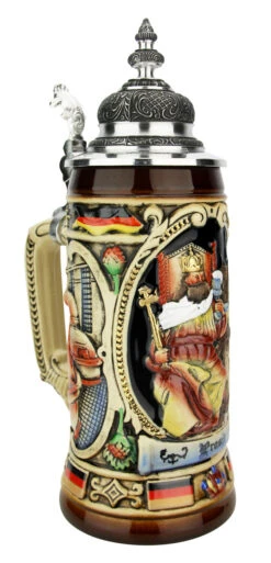 King Gambrinus Brewers Prosit Beer Stein -Zimmermann Shop King Gambrinus Prosit Beer Stein K358F LA SM 34493.1605805999