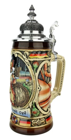 King Gambrinus Brewers Prosit Beer Stein -Zimmermann Shop King Gambrinus Prosit Beer Stein K358F RA SM 76013.1605806134