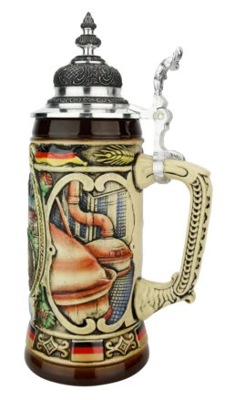 King Gambrinus Brewers Prosit Beer Stein -Zimmermann Shop King Gambrinus Prosit Beer Stein K358F RS SM 27280.1605806135