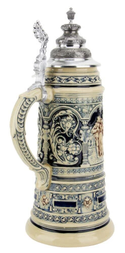 King Limitaet 2005 | Lovers Tryst Antique Style Beer Stein 12 King Limitaet 2005 | Lovers Tryst Antique Style Beer Stein -Zimmermann Shop King Limitaet 2005 German Romance Antique Style Beer Stein K2035E BA SM 59537.1463176175
