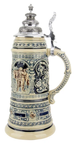 King Limitaet 2005 | Lovers Tryst Antique Style Beer Stein 10 King Limitaet 2005 | Lovers Tryst Antique Style Beer Stein -Zimmermann Shop King Limitaet 2005 German Romance Antique Style Beer Stein K2035E RS SM 06093.1463176189