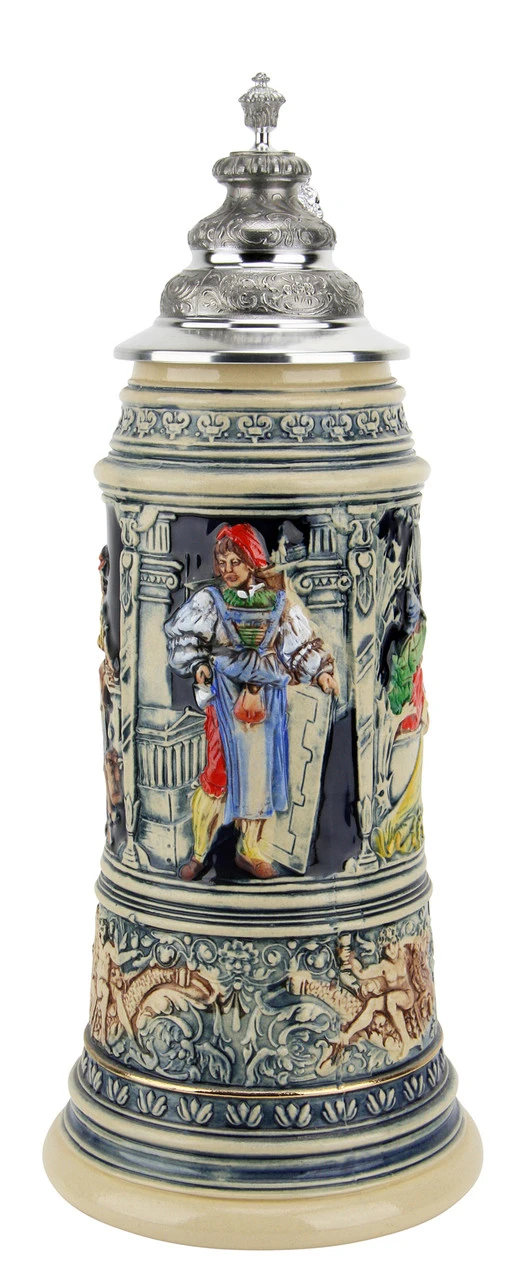 King Limitaet 2007 | Medieval Master Craftsman Handpainted Beer Stein 1 King Limitaet 2007 | Medieval Master Craftsman Handpainted Beer Stein