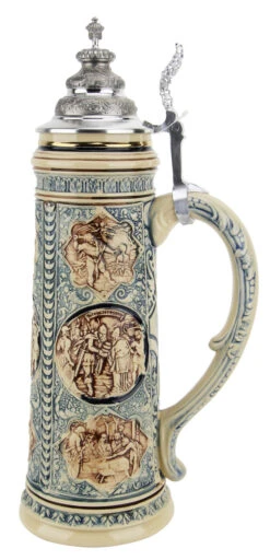 King Limitaet 2008 | Old Testament Antique Style Beer Stein -Zimmermann Shop King Limitaet 2008 Old Testament Handpainted Beer Stein Cobalt K2038E RS SM 22228.1461704940