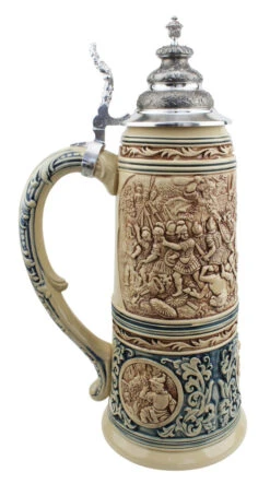 King Limitaet 2016 | Battle Of Teutoburg Forest Antique Style Beer Stein Brown 11 King Limitaet 2016 | Battle Of Teutoburg Forest Antique Style Beer Stein Brown -Zimmermann Shop King Limitaet 2016 Battle of Teutoburg Forest Antique Style Beer Stein K2046E LS SM 30812.1458848502