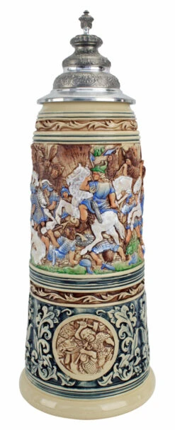 King Limitaet 2016 | Battle Of Teutoburg Forest Handpainted Beer Stein -Zimmermann Shop King Limitaet 2016 Battle of Teutoburg Forest Handpainted Beer Stein K2046B FNT SM 77566.1459450725