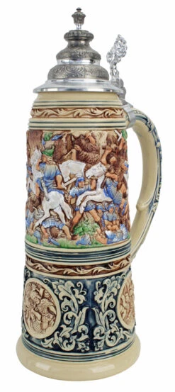 King Limitaet 2016 | Battle Of Teutoburg Forest Handpainted Beer Stein -Zimmermann Shop King Limitaet 2016 Battle of Teutoburg Forest Handpainted Beer Stein K2046B RA SM 09167.1459450721