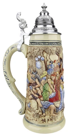 King Limitaet 2018 | Old German Victory Feast Handpainted Beer Stein -Zimmermann Shop King Limitaet 2018 Old German Victory Feast Handpainted Beer Stein K2048B LS SM 51612.1523571080