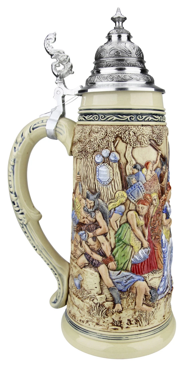King Limitaet 2018 | Old German Victory Feast Handpainted Beer Stein - Image 5