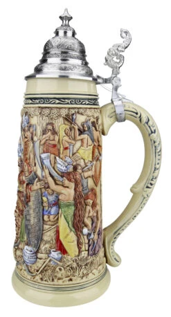 King Limitaet 2018 | Old German Victory Feast Handpainted Beer Stein -Zimmermann Shop King Limitaet 2018 Old German Victory Feast Handpainted Beer Stein K2048B RS SM 30652.1523571079