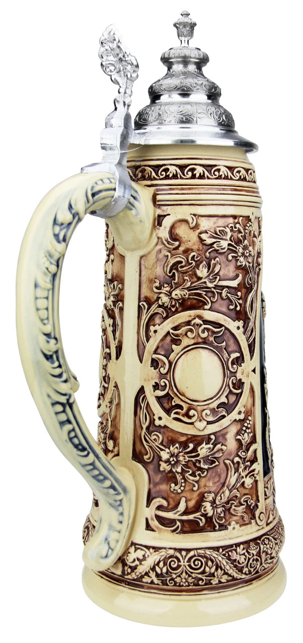 King Limitaet 2019 | Falcon Hunt Antique Style Beer Stein 4 King Limitaet 2019 | Falcon Hunt Antique Style Beer Stein - Image 4