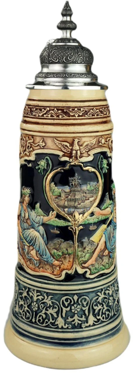 King Limitaet 2021 | Rhein And Mosel River Handpainted Beer Stein 1 King Limitaet 2021 | Rhein And Mosel River Handpainted Beer Stein