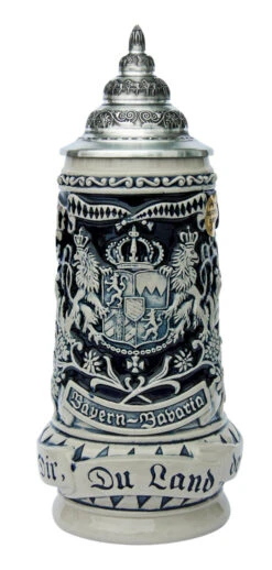Land Of Bavaria Beer Stein Cobalt