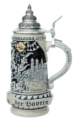 Land Of Bavaria Beer Stein Cobalt -Zimmermann Shop Land of Bavaria Beer Stein Cobalt K393SGB RS SM 86039.1401397455