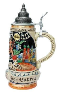 Land Of Bavaria Beer Stein -Zimmermann Shop Land of Bavaria Beer Stein K393B RS SM 23988.1401397569