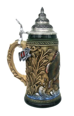 Large Mouth Bass Beer Stein Rustic 5 Large Mouth Bass Beer Stein Rustic -Zimmermann Shop Large Mouth Bass Beer Stein LS SM 27122.1401735854