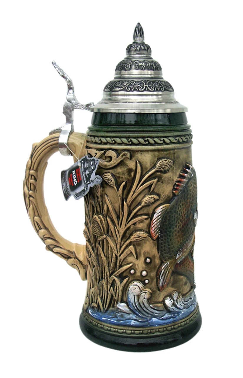 Large Mouth Bass Beer Stein Rustic 3 Large Mouth Bass Beer Stein Rustic - Image 3