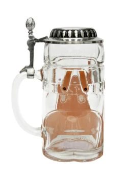 Lederhosen Glass Beer Stein 0.5 Liter -Zimmermann Shop Lederhosen Glass Beer Stein 0.5 Liter K2000030 Back SM 06176.1447173676
